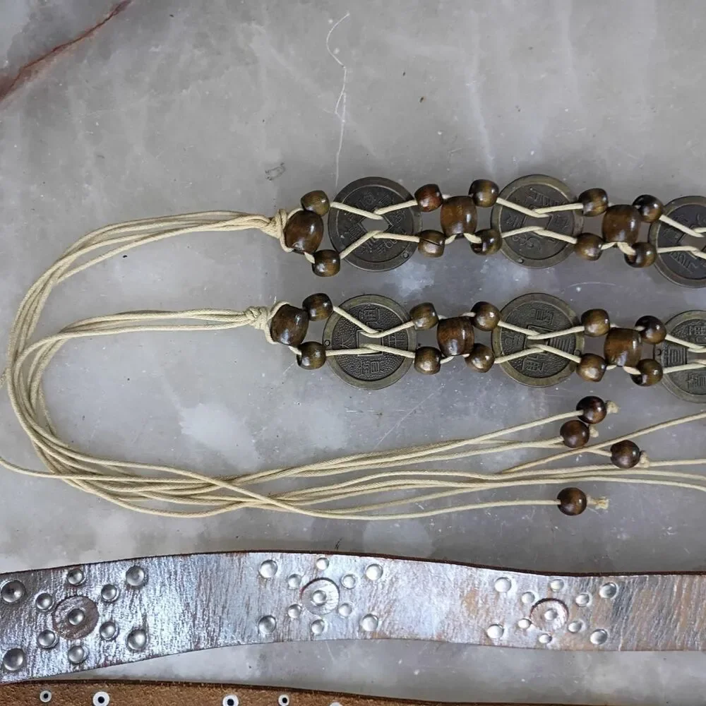 2 Calvin Klein Women's Gold and Silver BeltS